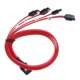 thumbnail image 3 of Mini SAS SFF-8087 A 4x SATA HDD Cables De Disco Duro Cable De Conexión Hacia Adelante 1M, 3 of 5