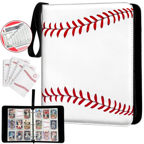 Carpeta de exposición VISU-GLOBAL para tarjetas de béisbol – 900 bolsillos