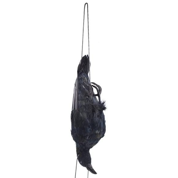 Señuelo de cuervo Etistta realista colgante, tamaño real, 43 cm