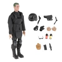 Bothyi - Figuras De Acción De 12 Pulgadas, Juego Para Adolescentes, Modelo A Escala 1:6, Figura De Acción De Soldados, Color Negro