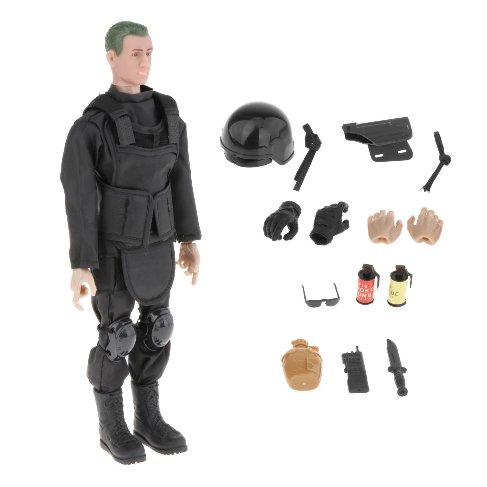 Bothyi - Figuras De Acción De 12 Pulgadas, Juego Para Adolescentes, Modelo A Escala 1:6, Figura De Acción De Soldados, Color Negro