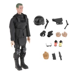 Bothyi - Figuras De Acción De 12 Pulgadas, Juego Para Adolescentes, Modelo A Escala 1:6, Figura De Acción De Soldados, Color Negro