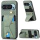 thumbnail image 1 of Funda Resistente para Google Pixel 9 con Tarjetero y Soporte, Diseño Magnético Verde, 1 of 5