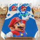 thumbnail image 1 of Super Mario 3-Piece Comforter Set for Bedroom Super Mario Bedding Set for Kids Adults Soft Microfiber Duvet Cover Set with Zipper Closure, 1 of 5