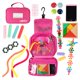 thumbnail image 1 of Kit de actividades de viaje Happy Little Traveler con bolsa colgante, 1 of 9