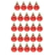 thumbnail image 2 of 24 Piezas Bolas De Navidad Adorno De Bola Rústica Para Decoración De Fiesta Rojo, 2 of 5