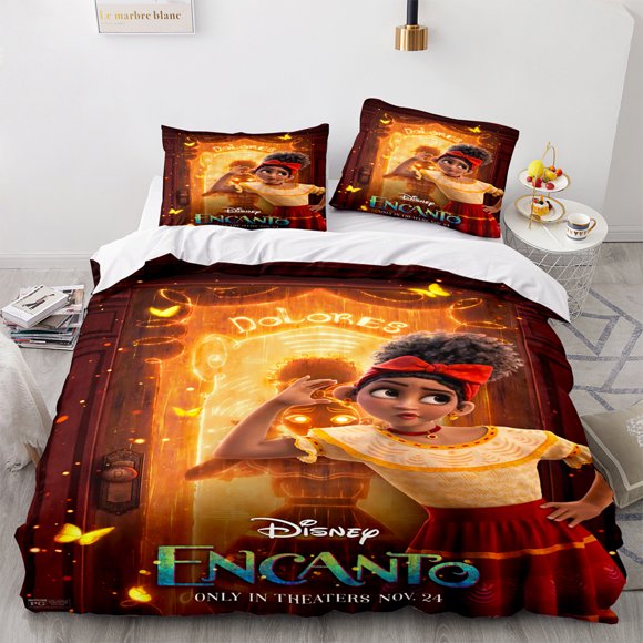Mirabel Isabela Princess Bedding Set Cartoon 3D Printed Princess Duvet Cover Pillow Cases Comforter Bedding Sets Bed Sheets