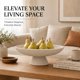 thumbnail image 5 of Cuenco grande de resina con pedestal beige - YMXYJM, 5 of 9