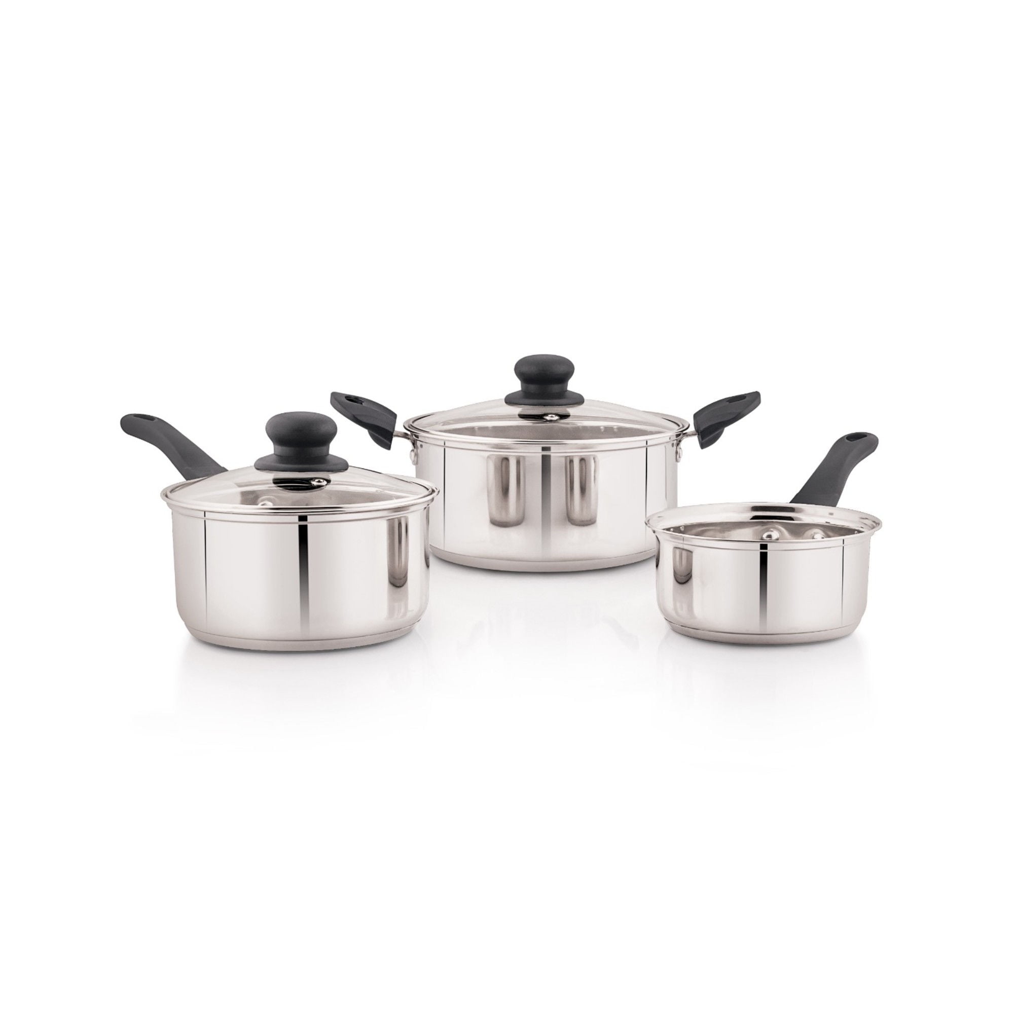 Haus - Bateria De Cocina 5 Piezas Acero Inoxidable