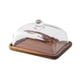 thumbnail image 4 of Soporte Para Tartas Con Tapa De Cristal, Mantequillera, Plato De Postre Para Bodas, Madera De Acacia, 4 of 5