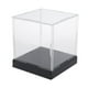 thumbnail image 2 of Caja De Exhibición Acrílica Base Negra Para Figuritas En Miniatura Coleccionables Escaparate 25cmx25cmx25cm, 2 of 5