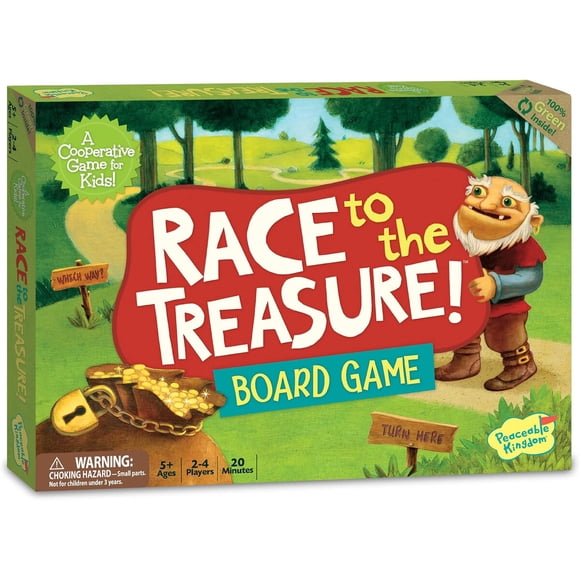 Juego de Mesa Peaceable Kingdom Race to the Treasure 24 Jugadores