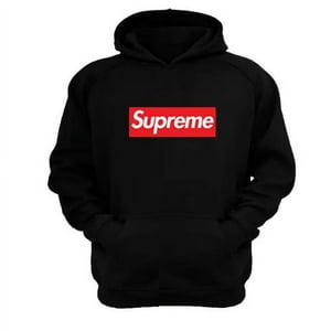 Genérico - Polerón Canguro Supreme Negro Talla L Unisex