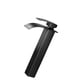 thumbnail image 1 of Grifo monomando para lavabo de baño con caño en cascada, grifo mezclador para lavabo de caravana, resistente a arañazos. Negro 304 cm de alto., 1 of 5