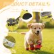 thumbnail image 3 of Uxcell Zapatos para Perros, Botas para Perros, Protector de Patas con Suela Antideslizante de Invierno con Correa Reflectante Impermeable Suave, (4 Piezas, Oxford, Talla 5, Amarillo), 3 of 7