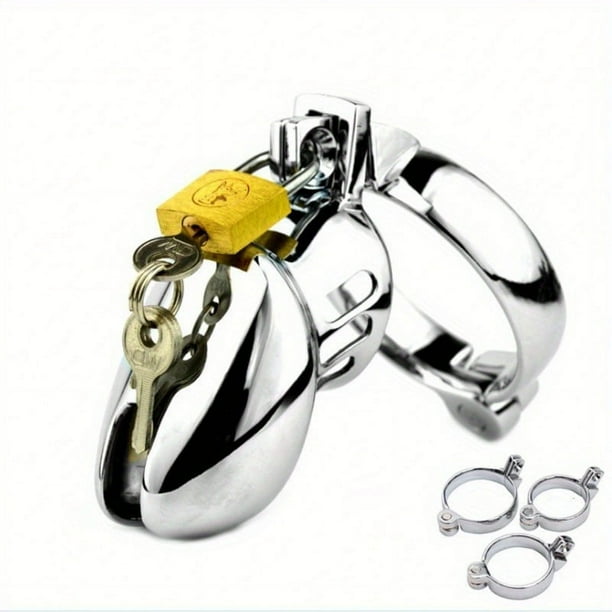 1pc Male Penis Cage Chastity Lock, BDSM Fun Adult Products, Alternative Toy Chastity Device