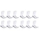 thumbnail image 1 of Calcetines Fruit of the Loom Dual Defense tipo crew para hombre, blancos, paquete de 12, 1 of 7