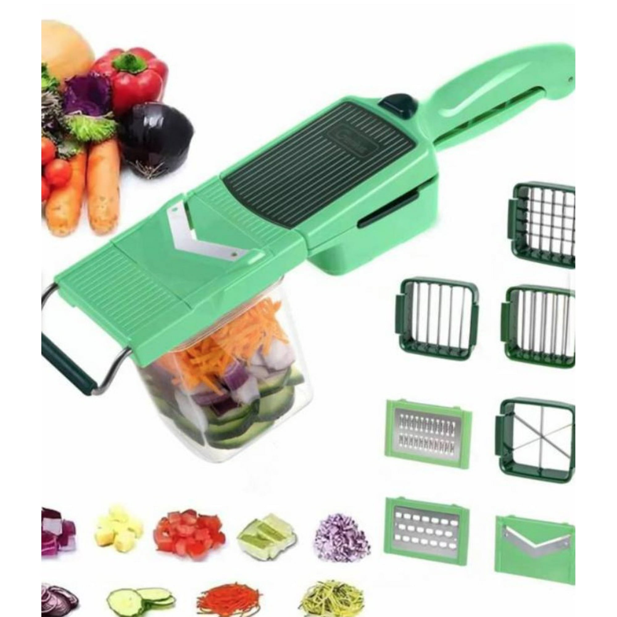Tomasstore - Cortador Picador De Verduras 8 En 1 Nicer Dicer Quick Professional