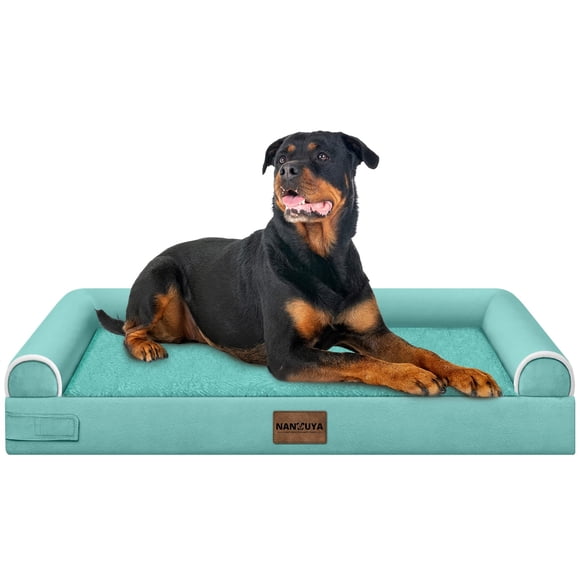 Cama Grande para Perro NANUYA Ortopédica Impermeable 86x74 cm Aqua