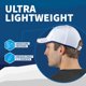 thumbnail image 4 of Gorra para correr TrailHeads con protección UV, ligera, para hombre, blanca, 4 of 6