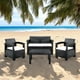 thumbnail image 3 of Juego Set Terraza Ibiza 3 Piezas Con Cojín Northwest negro Tamano Unico, 3 of 4