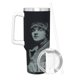 thumbnail image 3 of Nirvana Vaso aislado de acero inoxidable con asa, diseño temático, regalo para familia, amigos y fans; incluye pajita y encaja en el portavasos estándar, 40 oz, 3 of 6