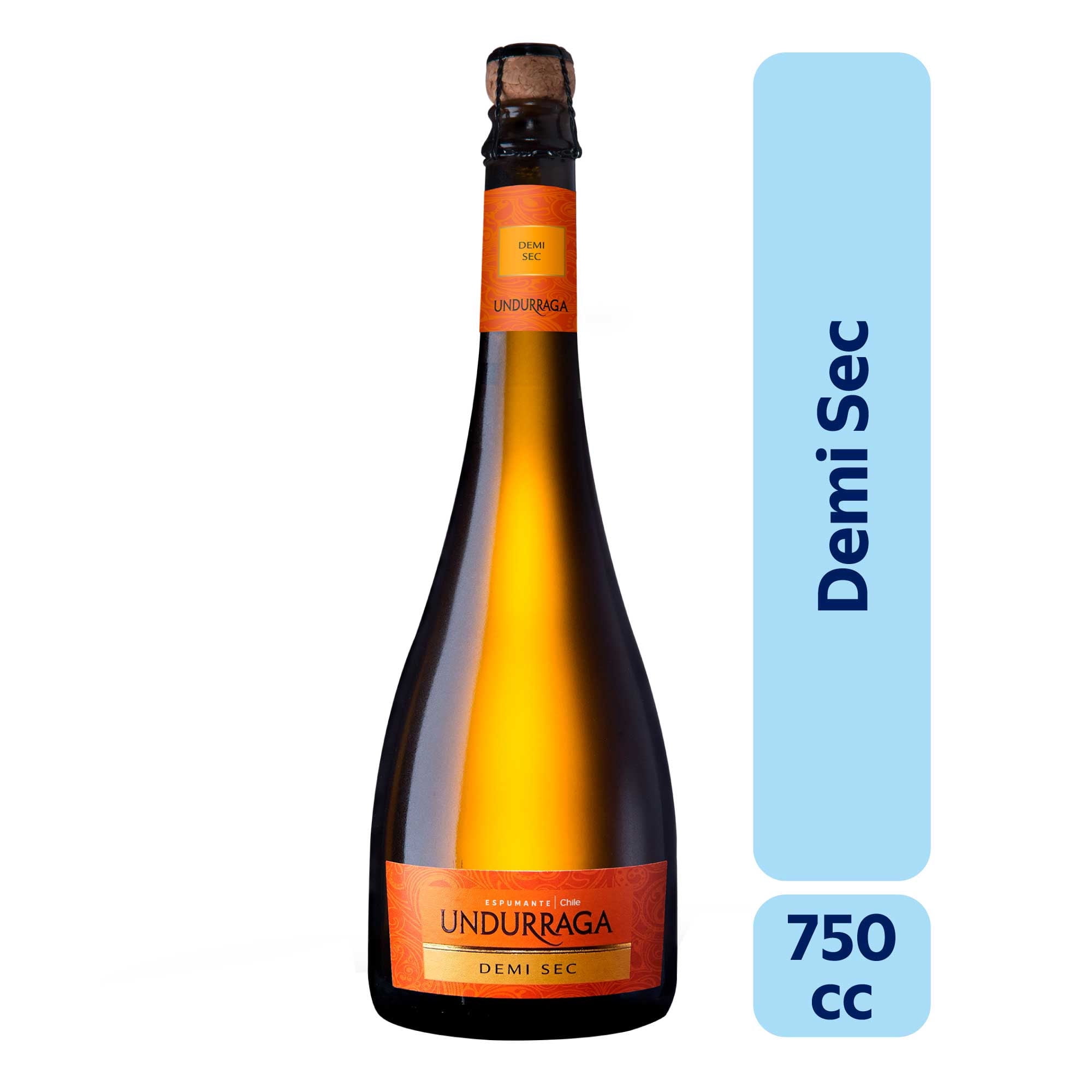 Espumante Demi Sec 13° Botella 750 cc Undurraga