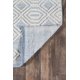 thumbnail image 5 of Alfombra de Área Momeni Hermosa Geométrica Tejida a Mano Azul Claro 60 × 90 cm, 5 of 6