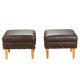thumbnail image 1 of Set Poufs Provenza Tachas Pu 04 Chocolate, 1 of 5