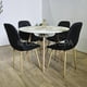 thumbnail image 1 of Comedor Mesa blanca 80cms + 4 Sillas Scoop Lino Negro, 1 of 3