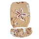 thumbnail image 2 of Cubierta de la silla de la computadora de la oficina de la funda del Spandex del estiramiento Beige-floral, 2 of 5