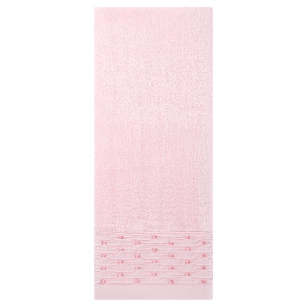 REGALWOVEN Juego de Toallas de Mano con Patrón de Bordado, Toallas de Mano de Algodón para Baño, Cocina 14" x 30" Rosa 1 Pieza