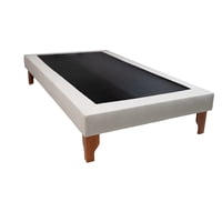 Muebles New - Base Plaza Y Media Gris Lino