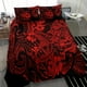 thumbnail image 2 of Juego de Cama Tiburón Hawaii Estampado Polinesio Rojo Versión LT01, 2 of 3