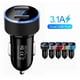 thumbnail image 2 of Cargador Auto Doble Usb 3.1a Con Voltímetro 12-24v Adaptador Surtido cc321, 2 of 3