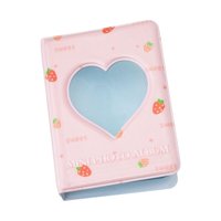 Magideal - Álbum De Fotos De 3 Pulgadas Idols Coreanos Carpeta Para Tarjetas Fotográficas Fundas Para Tarjetas Fotográficas Soporte Para Tarjetas Fotográficas Hu Fresa Con Amor