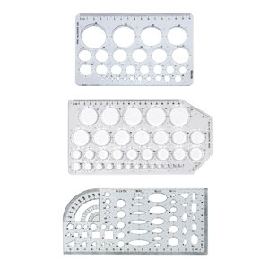 Ioensy - Plantilla De Medición De Regla Geométrica Multifuncional Para Costura, Pintura, Oficina