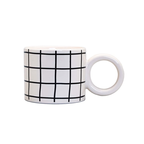 Tazon Moka Blanco rayas 350ml Geo