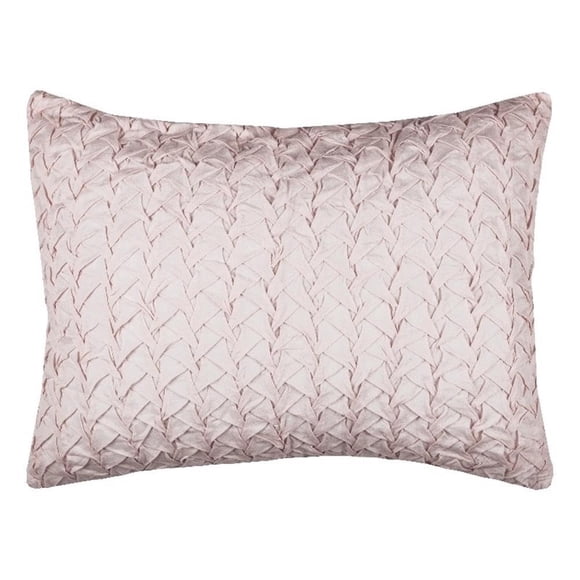 Funda de Almohada Sham Rizzy Home Carly de Algodón King 50x90cm Rosa