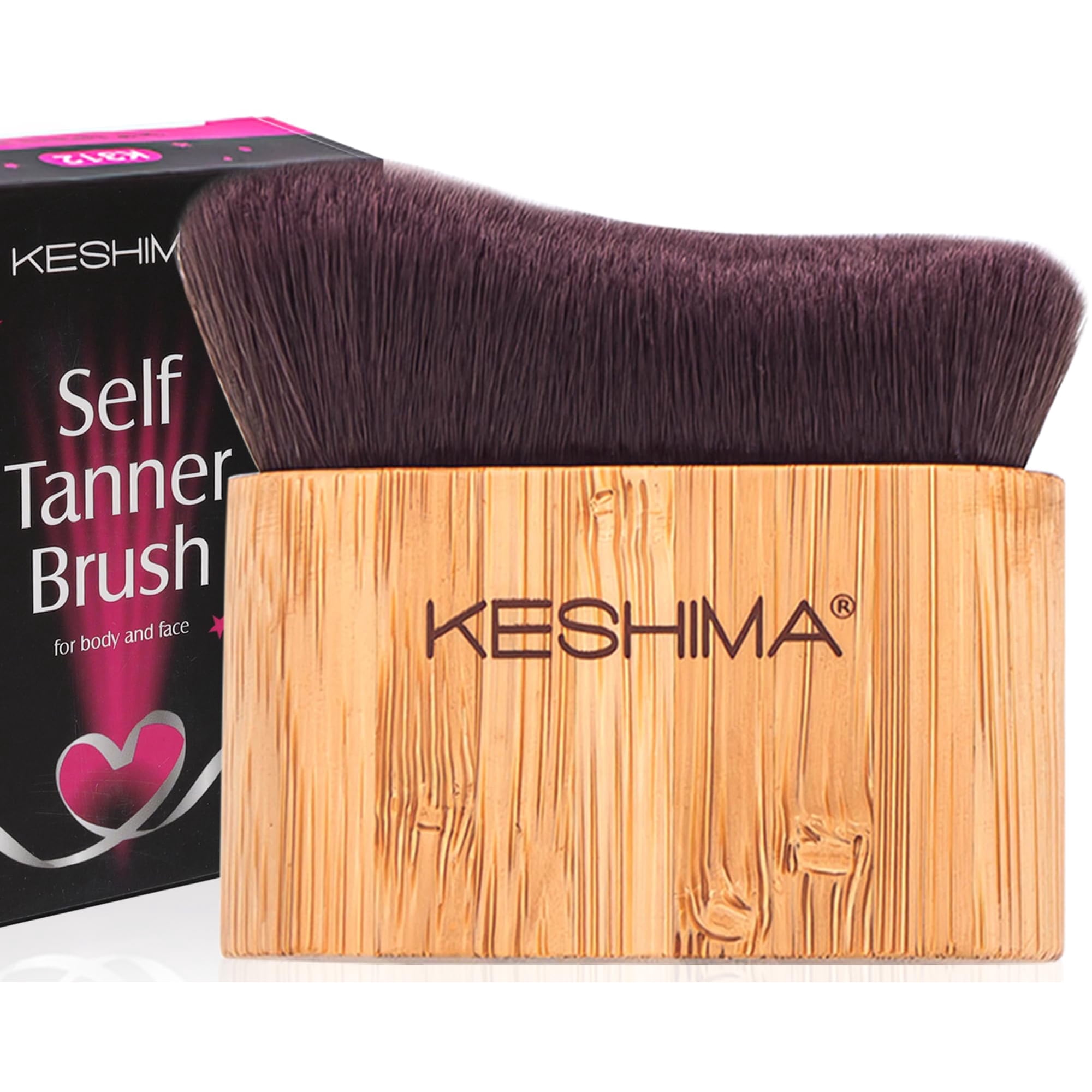 Brocha Bronceadora Keshima Cepillo Autobronceador Para Rostro Y Cuerpo