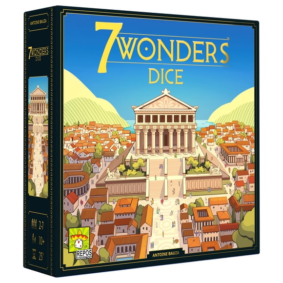 Juego de dados 7 Wonders: construye maravillas, avanza en la ciencia y el comercio