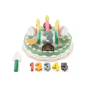 Kavi - Juguete Torta De Cumpleaños En Madera Para Niños 24Pzas