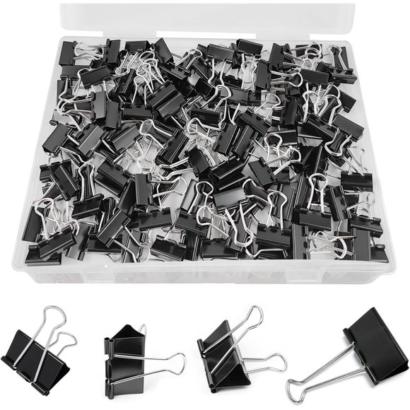 Clip Binder PENGJINYU, 120 unidades, 19 mm, pequeño, sujeta 30 hojas
