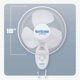 thumbnail image 4 of Ventilador de pared Hurricane Supreme, 18 pulgadas, 3 velocidades, silencioso, 4 of 9