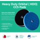 thumbnail image 2 of Pad de pulido Lake Country HDO-CCS azul de 14 cm, 1 unidad, 2 of 7