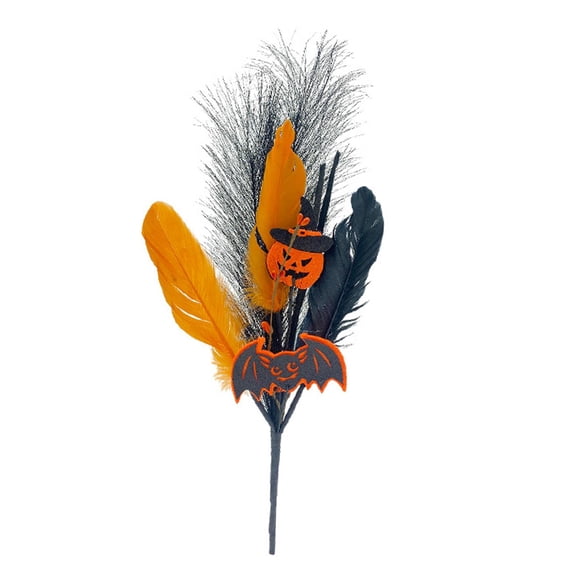 Palillos De Flores Artificiales De 18 Pulgadas De Largo Con Tallo Falso, Arreglo Floral Decorativo, Calabaza