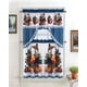 thumbnail image 3 of Set 3 Piezas Cortina Para Cocina Con Diseño Color Blanco Con Azul, 3 of 4