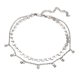 thumbnail image 2 of Collar Fiocias Choker Doble de Lentejuelas y Dijes Plata, 2 of 5