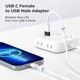 thumbnail image 2 of Basesailor Adaptador USB A a USB C - Pack de 4, 2 of 7