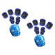 thumbnail image 4 of 2x Codo Para Ni?os Rodilleras Protector De Mu?ecas Almohadillas Equipo De Seguridad Azul 7 Piezas, 4 of 5